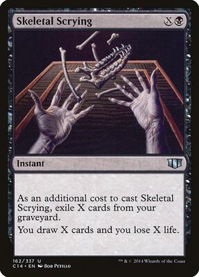 Skeletal Scrying card from Commander 2014