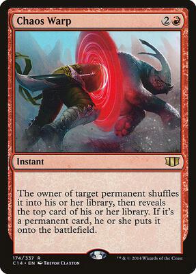 Chaos Warp card from Commander 2014