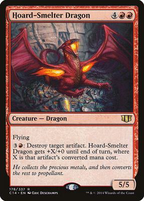 Hoard-Smelter Dragon card from Commander 2014