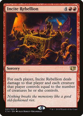 Incite Rebellion card from Commander 2014