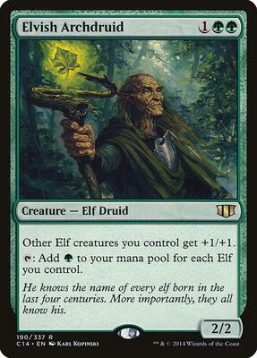Elvish Archdruid card from Commander 2014