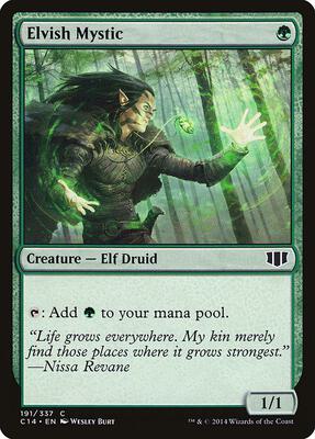 Elvish Mystic card from Commander 2014