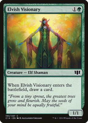 Elvish Visionary card from Commander 2014