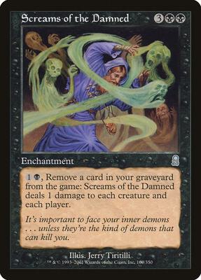 Screams of the Damned card from Odyssey