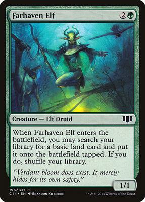 Farhaven Elf card from Commander 2014