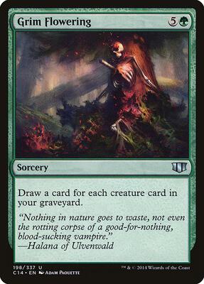 Grim Flowering card from Commander 2014