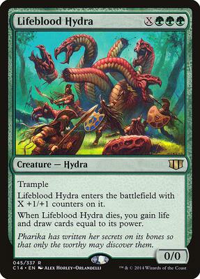 Lifeblood Hydra card from Commander 2014
