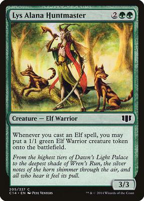 Lys Alana Huntmaster card from Commander 2014