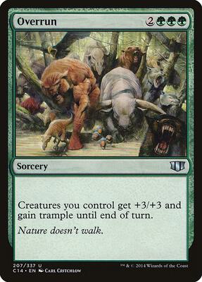 Overrun card from Commander 2014
