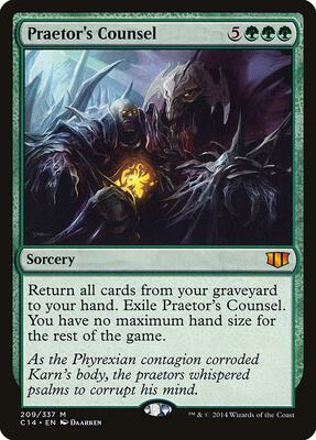 Praetor's Counsel card from Commander 2014