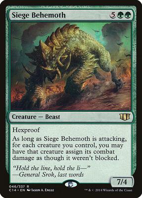 Siege Behemoth card from Commander 2014