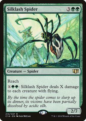Silklash Spider card from Commander 2014