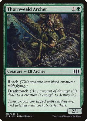 Thornweald Archer card from Commander 2014