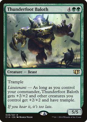 Thunderfoot Baloth card from Commander 2014