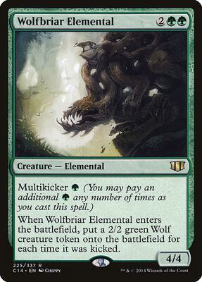 Wolfbriar Elemental card from Commander 2014