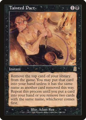 Tainted Pact card from Odyssey