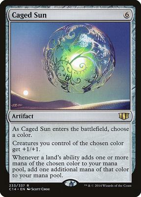 Caged Sun card from Commander 2014