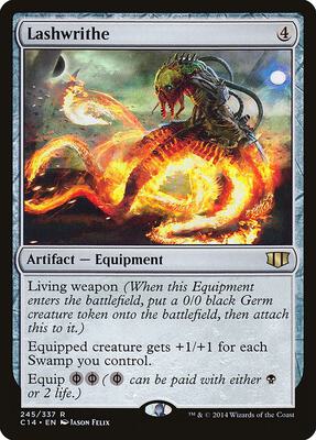 Lashwrithe card from Commander 2014