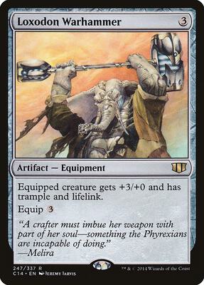 Loxodon Warhammer card from Commander 2014