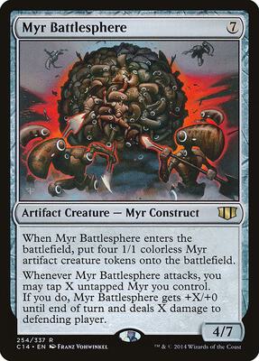 Myr Battlesphere card from Commander 2014