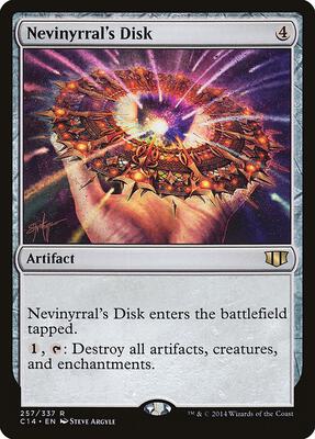 Nevinyrral's Disk card from Commander 2014