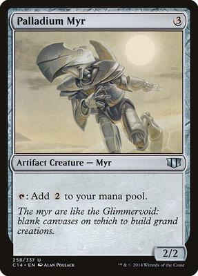 Palladium Myr card from Commander 2014
