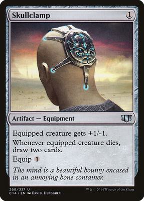 Skullclamp card from Commander 2014