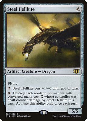 Steel Hellkite card from Commander 2014