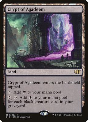 Crypt of Agadeem card from Commander 2014