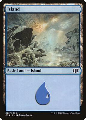 Island (323) card from Commander 2014