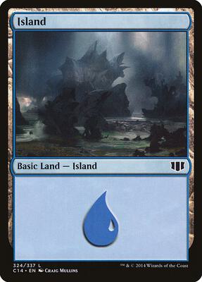 Island (324) card from Commander 2014