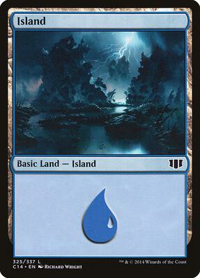 Island (325) card from Commander 2014