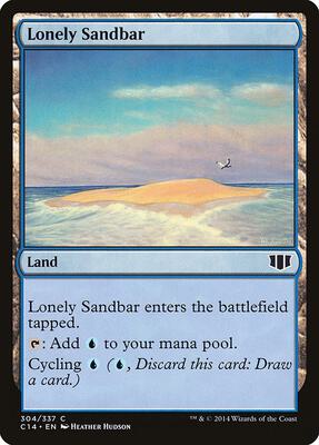 Lonely Sandbar card from Commander 2014