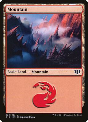 Mountain (333) card from Commander 2014