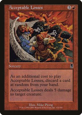 Acceptable Losses card from Odyssey