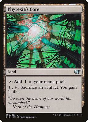 Phyrexia's Core card from Commander 2014