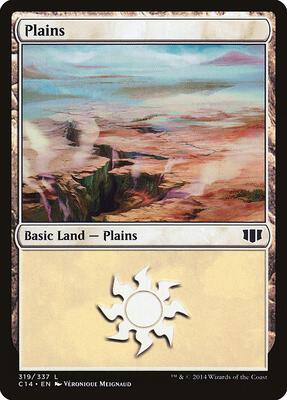 Plains (319) card from Commander 2014