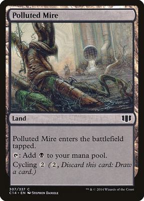 Polluted Mire card from Commander 2014