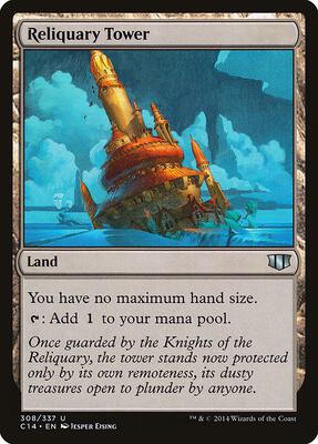 Reliquary Tower card from Commander 2014