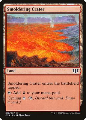 Smoldering Crater card from Commander 2014