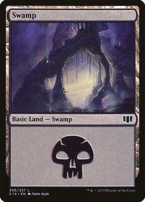 Swamp (326) card from Commander 2014