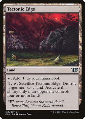 Tectonic Edge card from Commander 2014