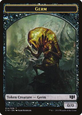 Germ // Zombie (016) Double-Sided Token card from Commander 2014