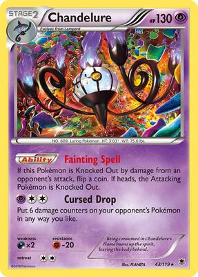 Chandelure card from XY - Phantom Forces