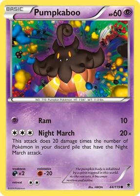 Pumpkaboo card from XY - Phantom Forces