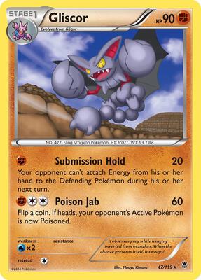 Gliscor card from XY - Phantom Forces