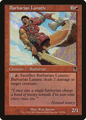 Barbarian Lunatic card from Odyssey