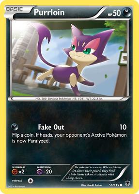 Purrloin card from XY - Phantom Forces