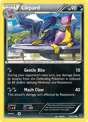 Liepard card from XY - Phantom Forces