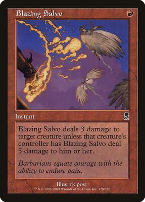 Blazing Salvo card from Odyssey